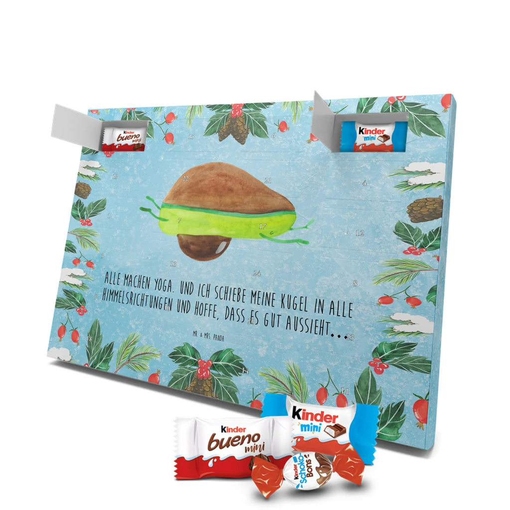 Chocolate advent calendar avocado yoga vegetables