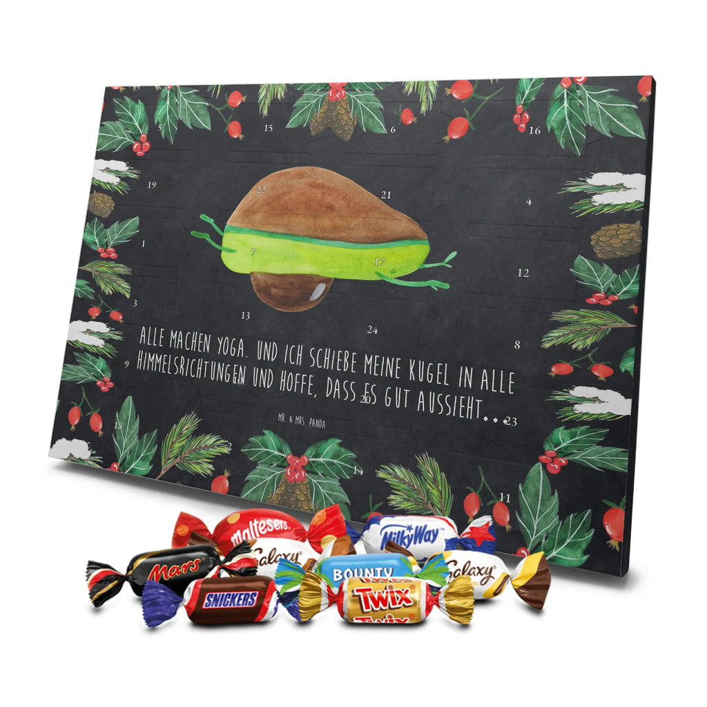 Chocolate advent calendar avocado yoga vegetables