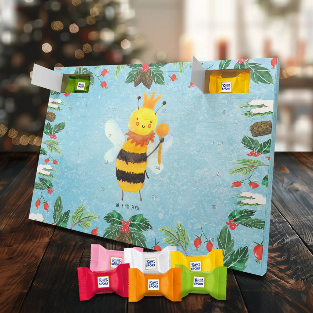 Chocolate advent calendar bee king bumblebee, wasp