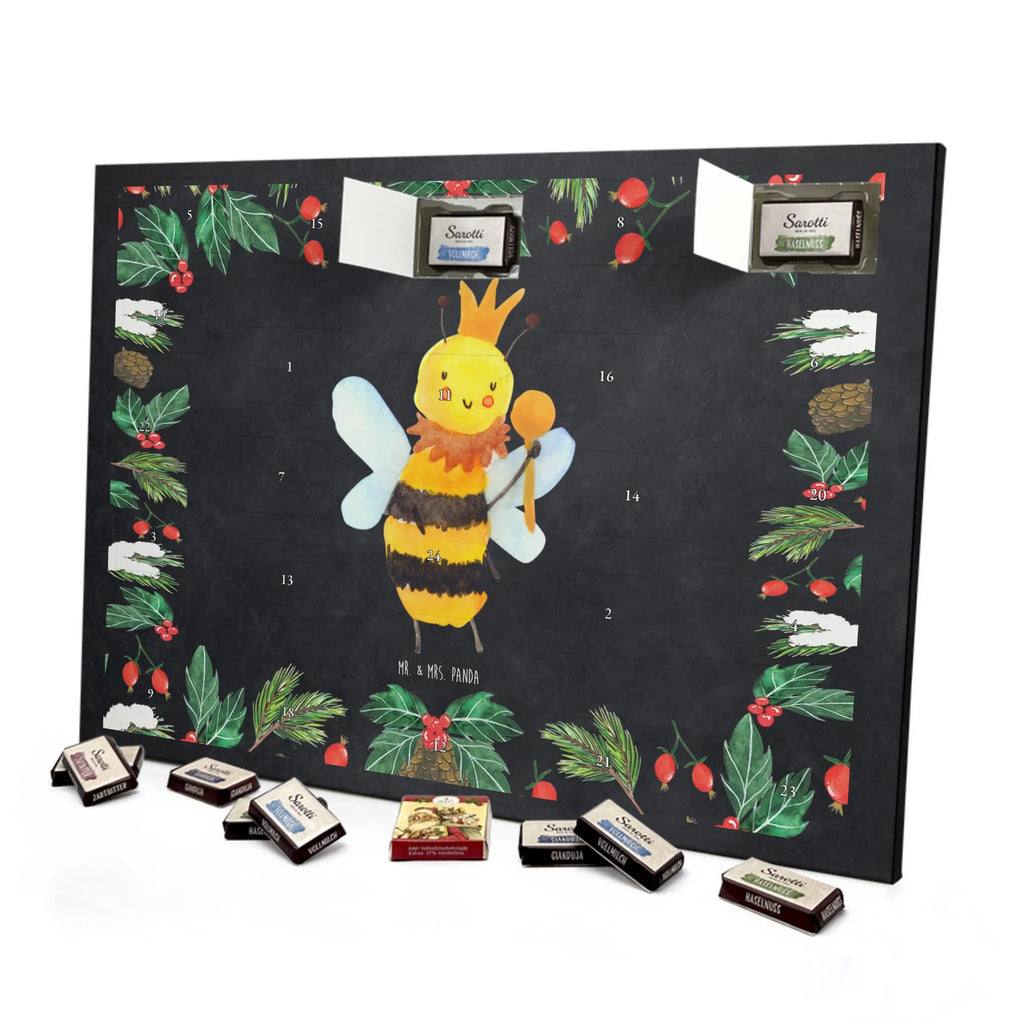 Chocolate advent calendar bee king bumblebee, wasp