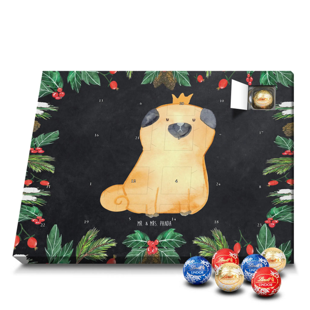 Chocolate advent calendar pug Crown mutt, dog sayings, love dogs, dog mama, funny gifts for dog owners, woof, what do you give a dog lover, dog breed, Christmas gifts for dogs, gifts for dogs, bag with dog print, love for dogs, hound, dog decorative items, childless, allergic, dog owners. Saying, Pug, house rules