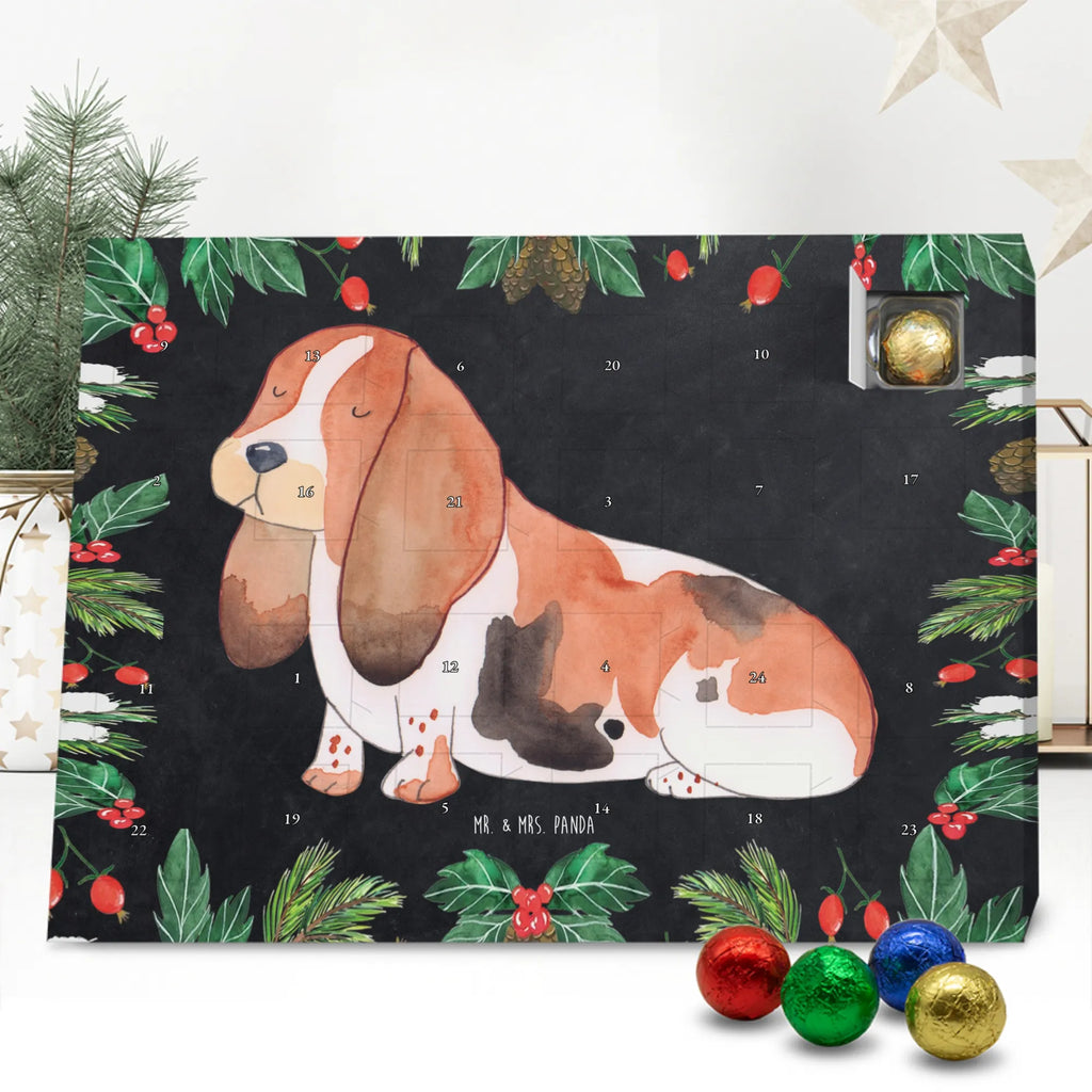 Chocolate advent calendar Dog Basset Hound mutt, dog sayings, love dogs, dog mama, funny gifts for dog owners, woof, what do you give a dog lover, dog breed, Christmas gifts for dogs, gifts for dogs, bag with dog print, love for dogs, hound, dog decorative items, dog love, childless