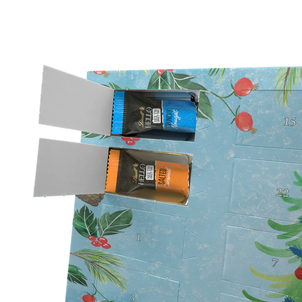 Chocolate advent calendar penguin Christmas tree Christmas time, snow