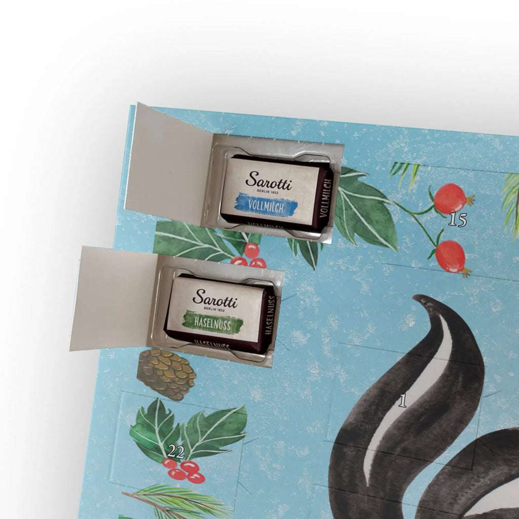 Chocolate advent calendar skunk yoga Stinky, Predator, Live, Wild animal, Laugh