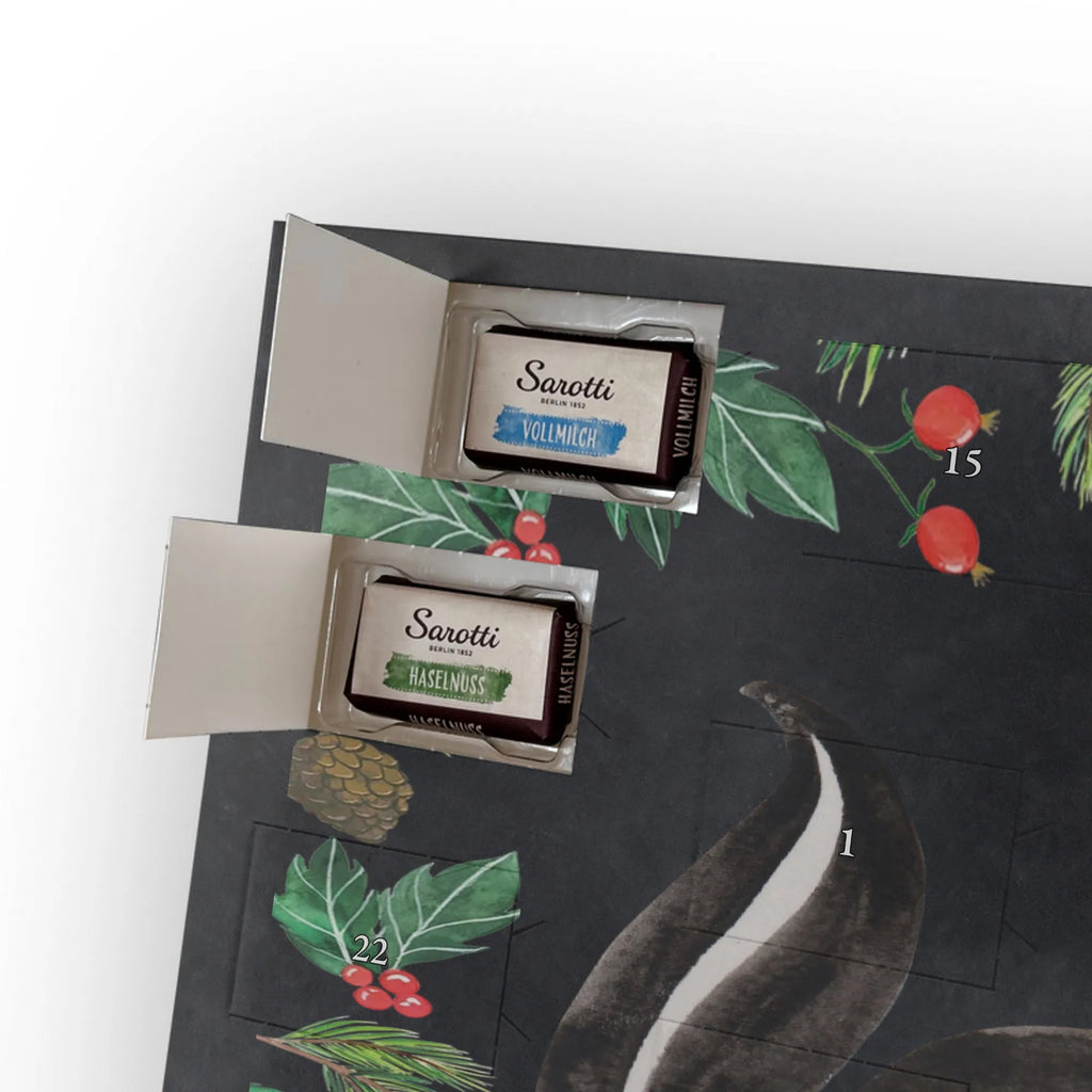 Chocolate advent calendar skunk yoga Stinky, Predator, Live, Wild animal, Laugh