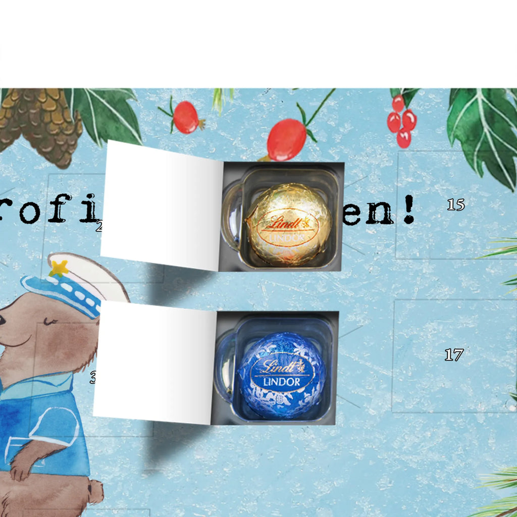 Chocolate advent calendar Policewoman Passion gift, sayings, gift idea, best, farewell gift, passing exam, anniversary, retirement, promotion, job start, profession