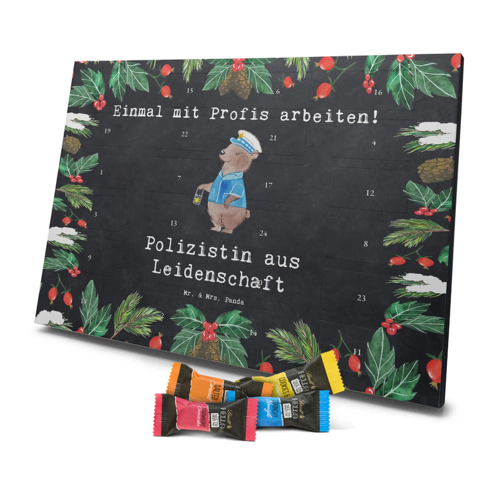 Chocolate advent calendar Policewoman Passion gift, sayings, gift idea, best, farewell gift, passing exam, anniversary, retirement, promotion, job start, profession