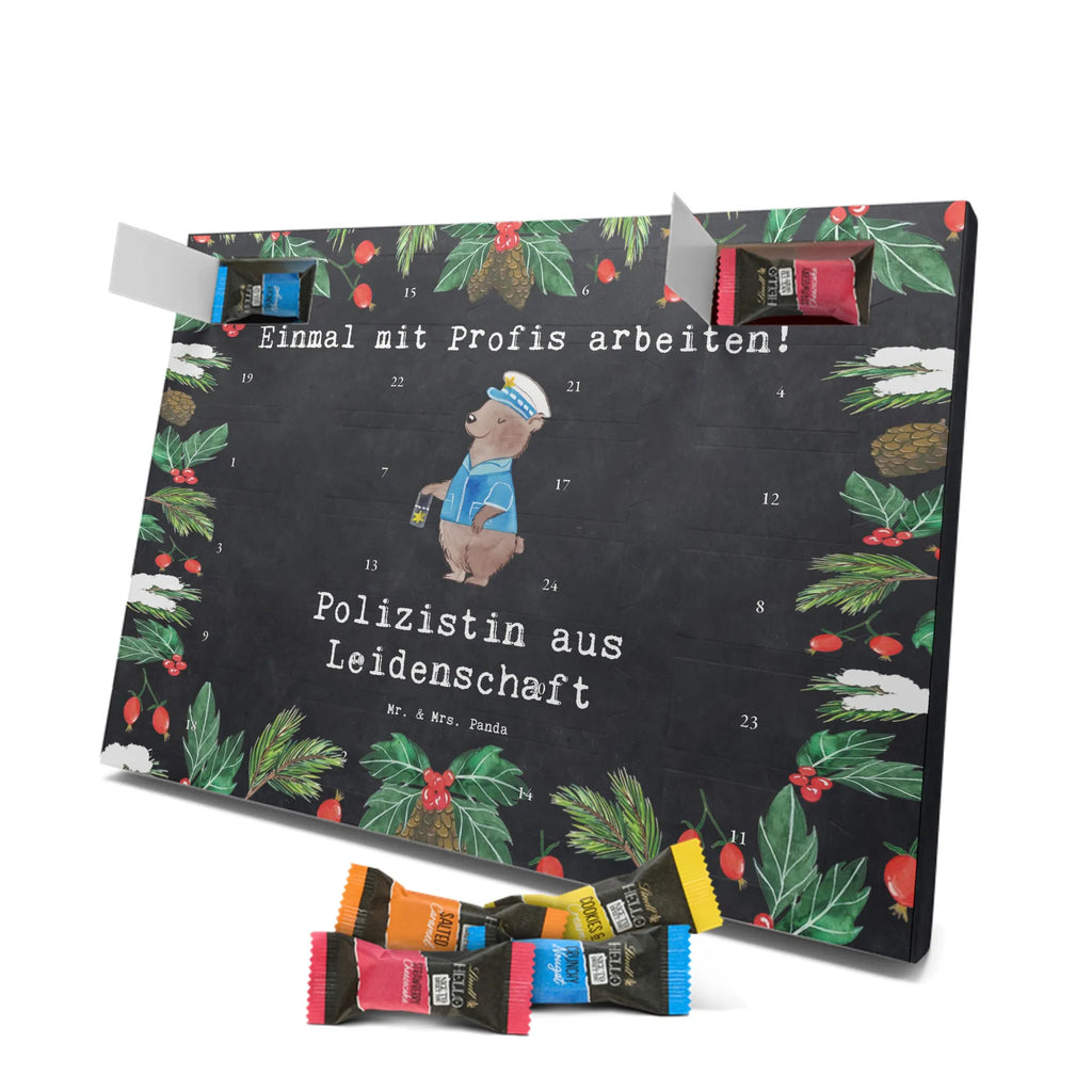 Chocolate advent calendar Policewoman Passion gift, sayings, gift idea, best, farewell gift, passing exam, anniversary, retirement, promotion, job start, profession