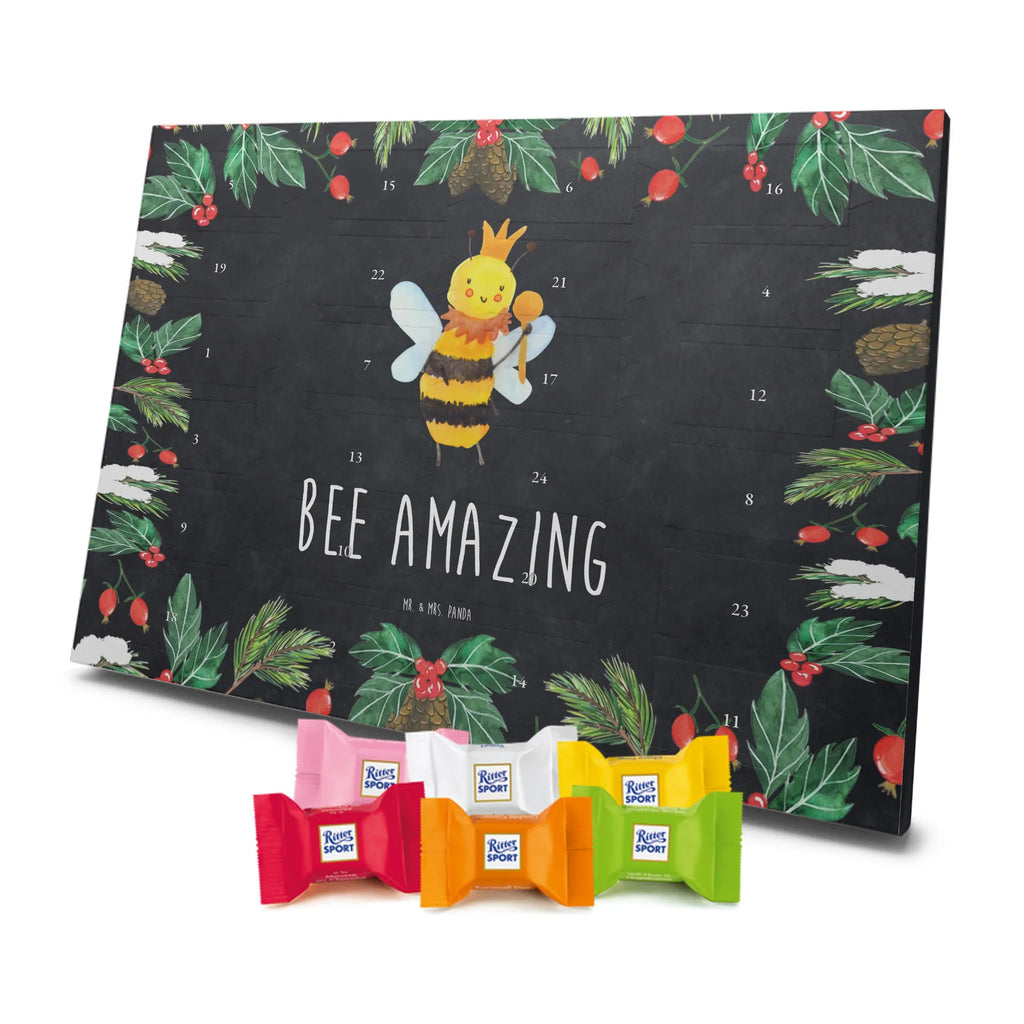 Chocolate advent calendar bee king bumblebee, wasp