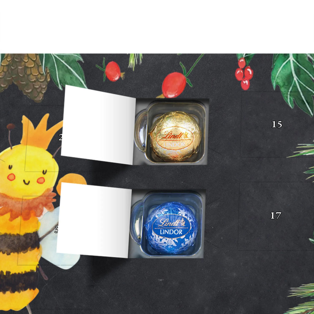 Chocolate advent calendar bee king bumblebee, wasp