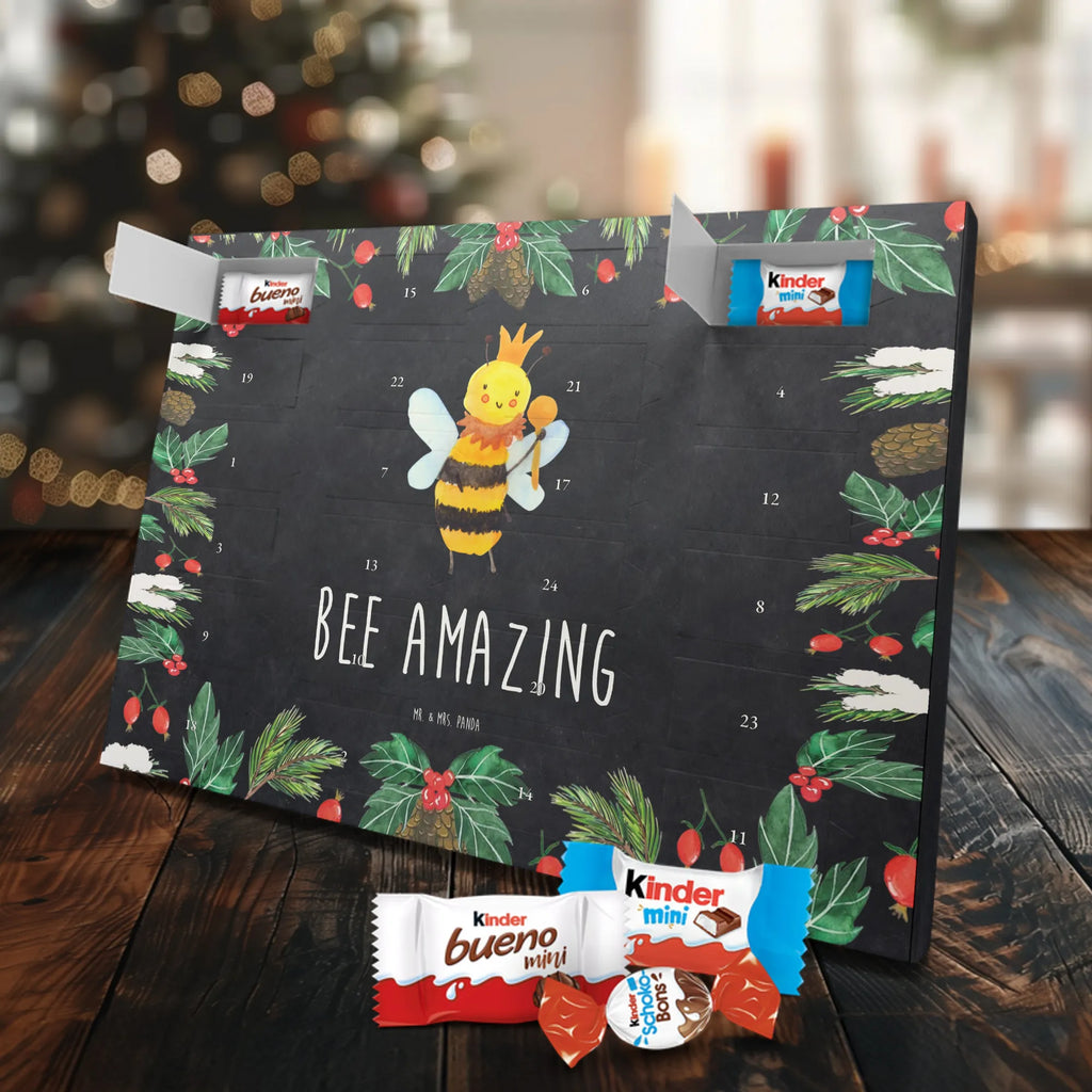Chocolate advent calendar bee king bumblebee, wasp