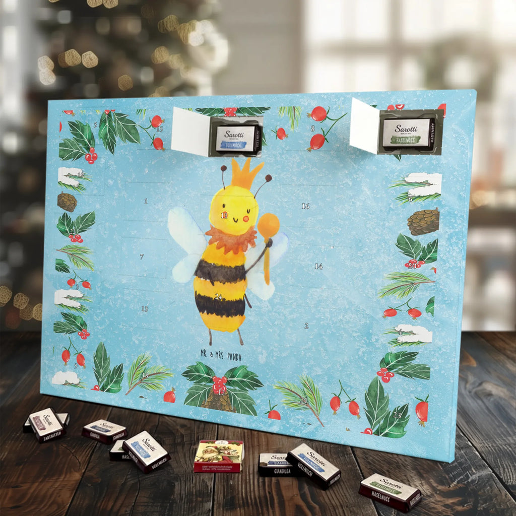Chocolate advent calendar bee king bumblebee, wasp