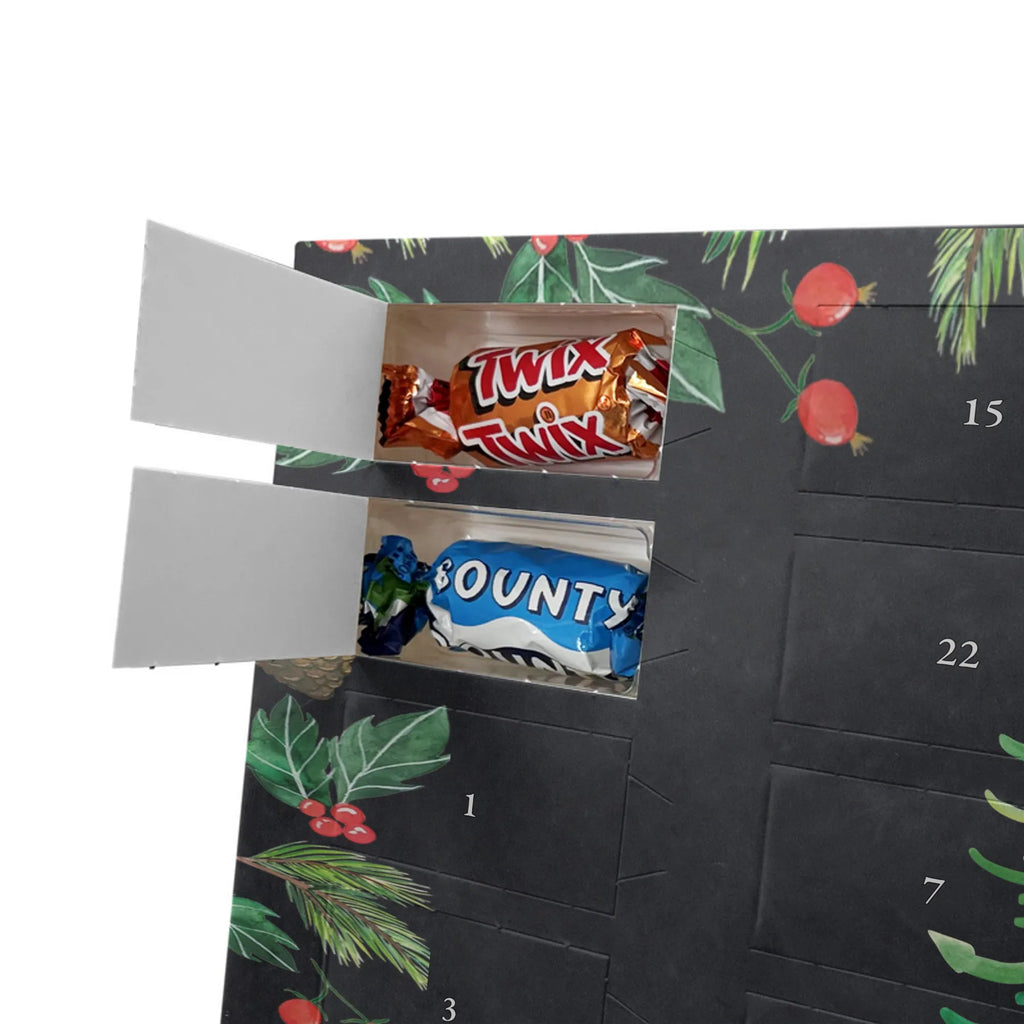 Chocolate advent calendar penguin Christmas tree Christmas time, snow