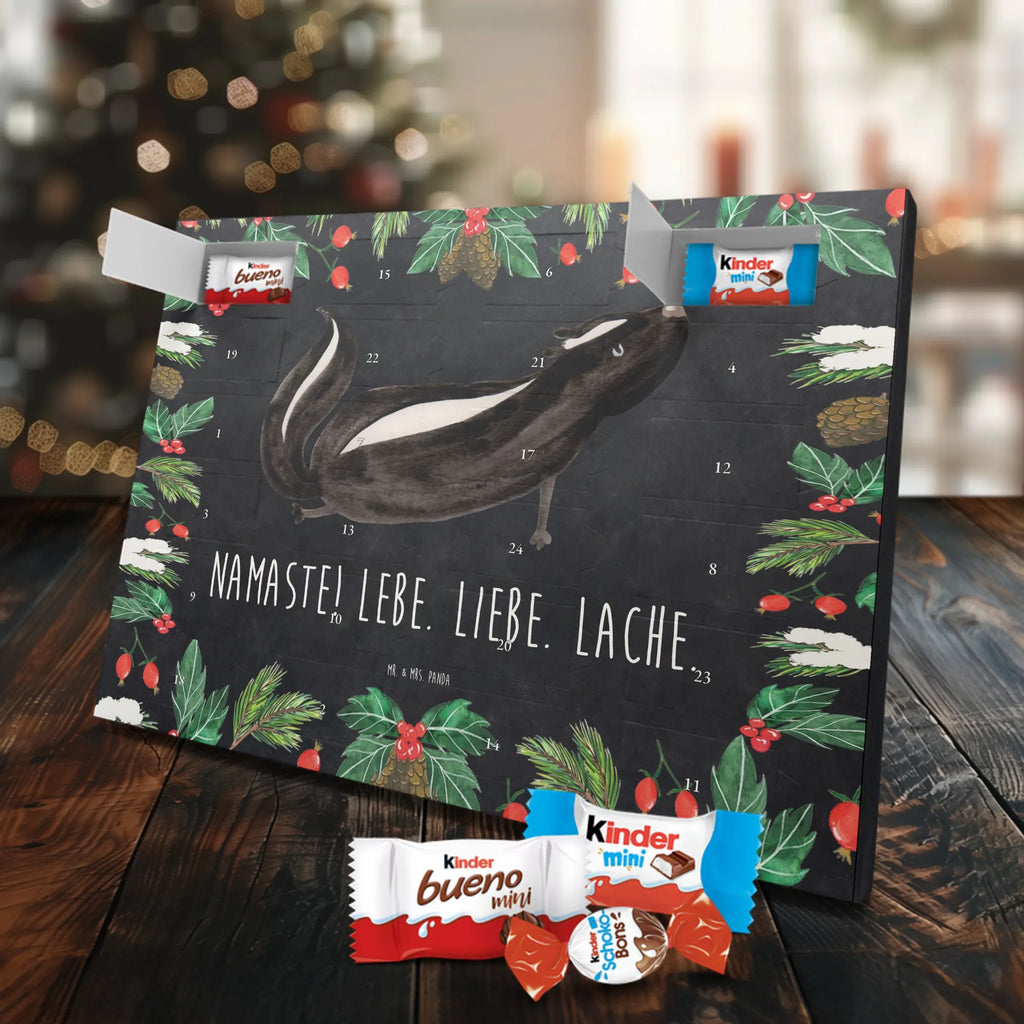 Chocolate advent calendar skunk yoga Stinky, Predator, Live, Wild animal, Laugh