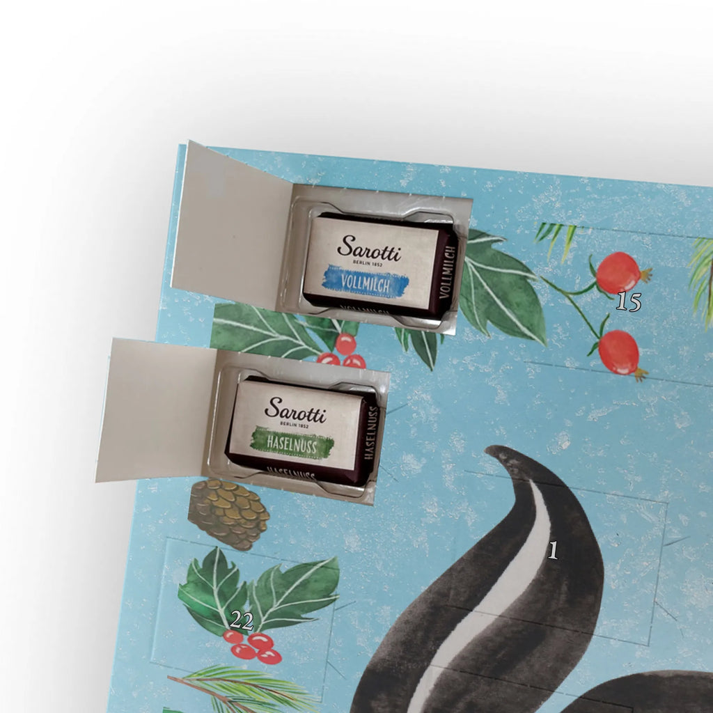 Chocolate advent calendar skunk yoga Stinky, Predator, Live, Wild animal, Laugh