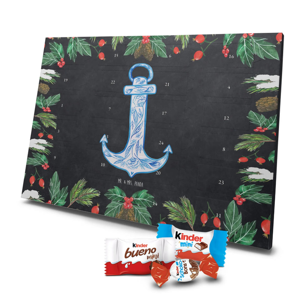 Chocolate advent calendar anchor Blue gift ideas, gifts, small animals, good mood, cute, funny sayings, cute animal motives, hand drawn, special gifts, card, animal lover