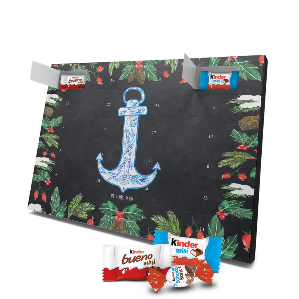 Chocolate advent calendar anchor Blue gift ideas, gifts, small animals, good mood, cute, funny sayings, cute animal motives, hand drawn, special gifts, card, animal lover