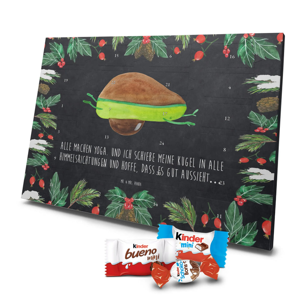 Chocolate advent calendar avocado yoga vegetables