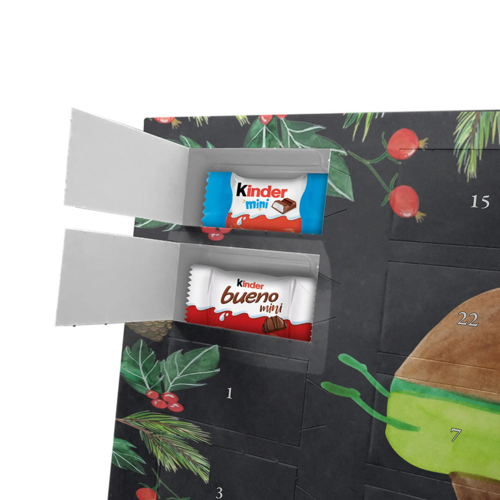 Chocolate advent calendar avocado yoga vegetables