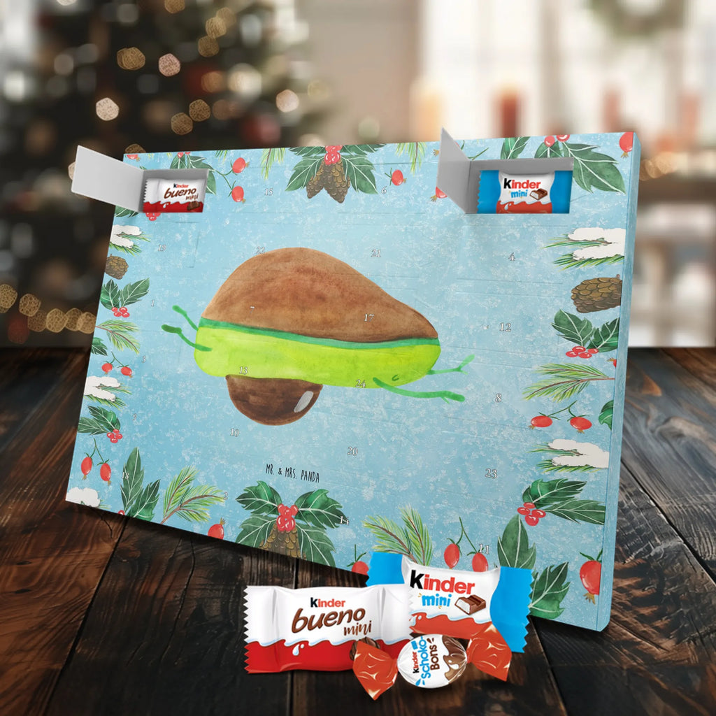 Chocolate advent calendar avocado yoga vegetables