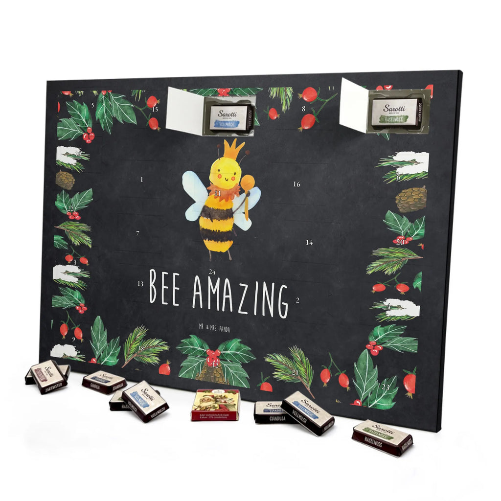 Chocolate advent calendar bee king bumblebee, wasp
