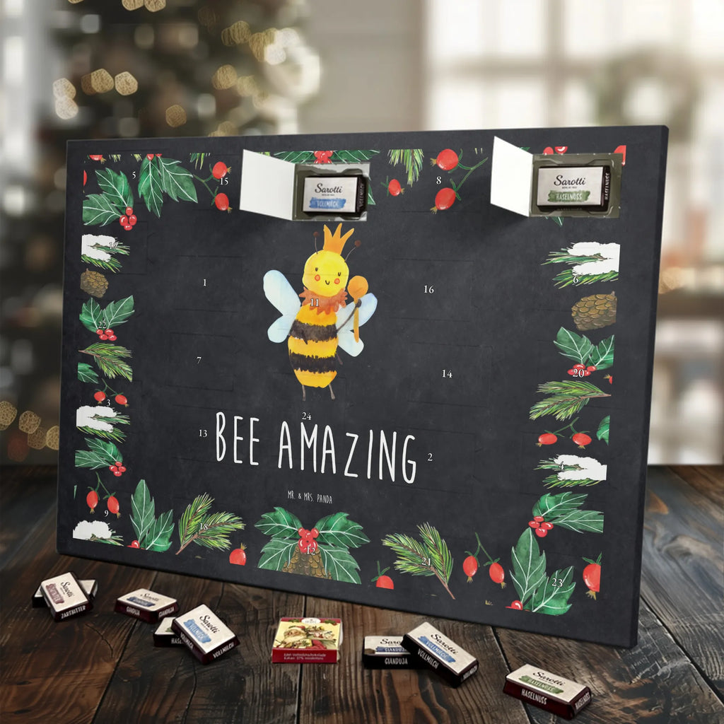 Chocolate advent calendar bee king bumblebee, wasp