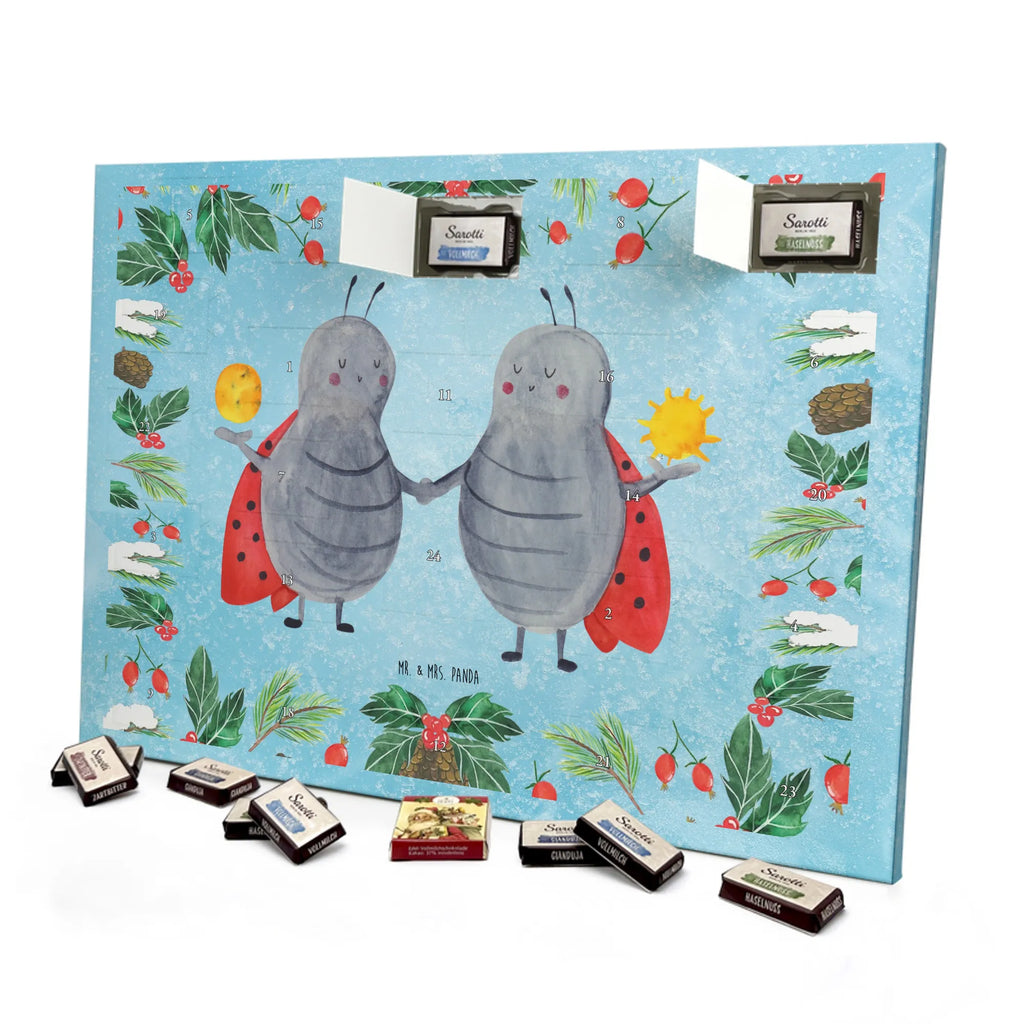 Chocolate advent calendar Star sign twin birthdays, astrology, date of birth, month of birth, constellations, twin gift, gift june, birthday may, twins, twin sister, twin brother, ladybird, gift may, lucky beetle, twin zodiac sign