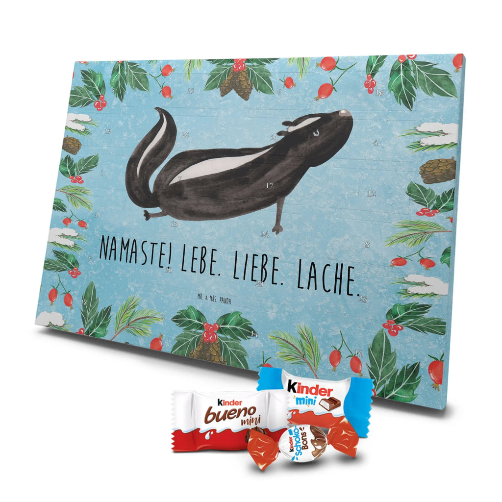 Chocolate advent calendar skunk yoga Stinky, Predator, Live, Wild animal, Laugh