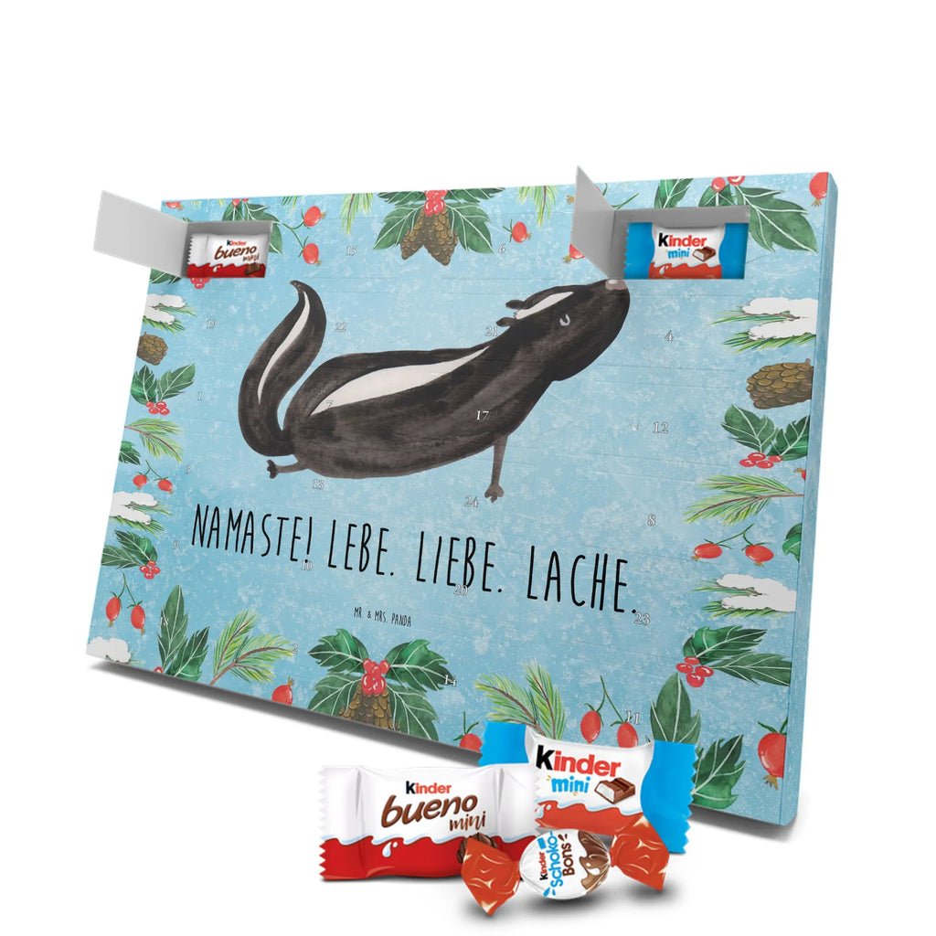 Chocolate advent calendar skunk yoga Stinky, Predator, Live, Wild animal, Laugh
