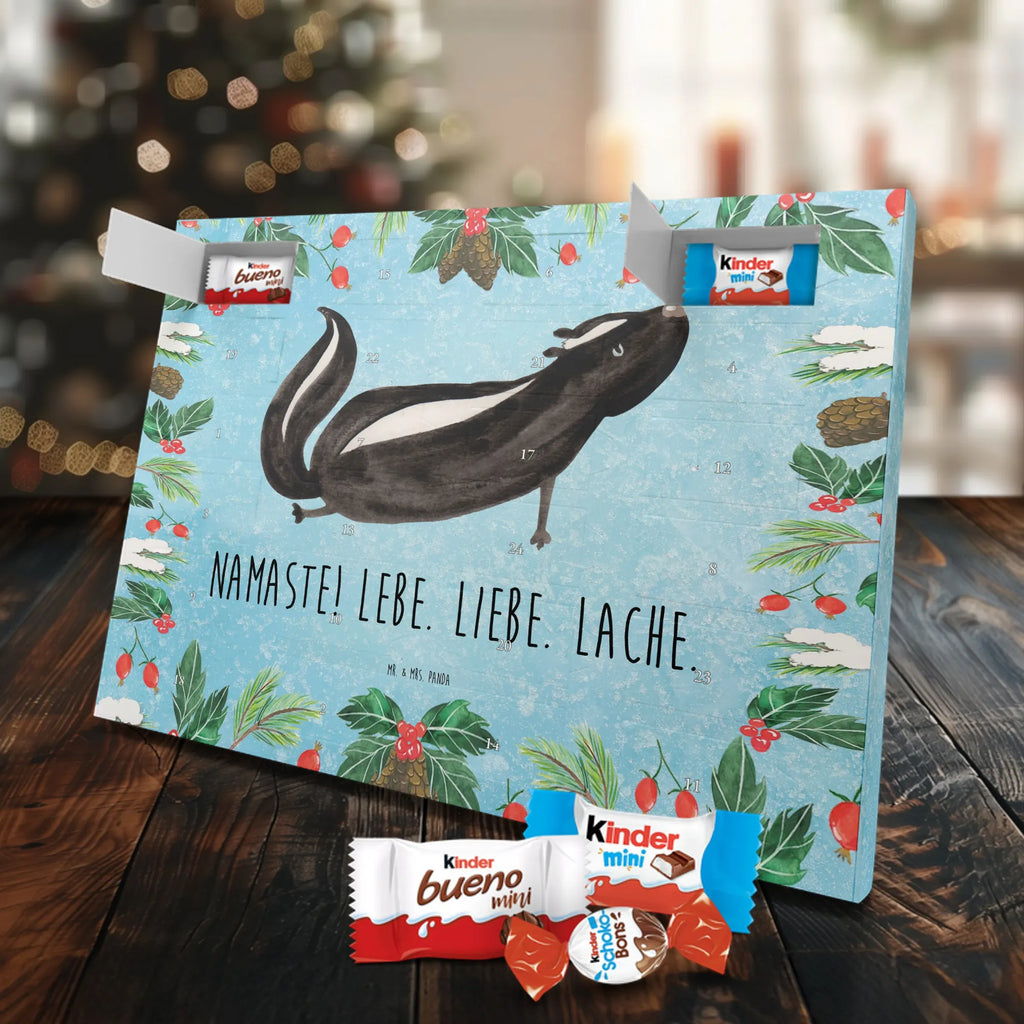 Chocolate advent calendar skunk yoga Stinky, Predator, Live, Wild animal, Laugh