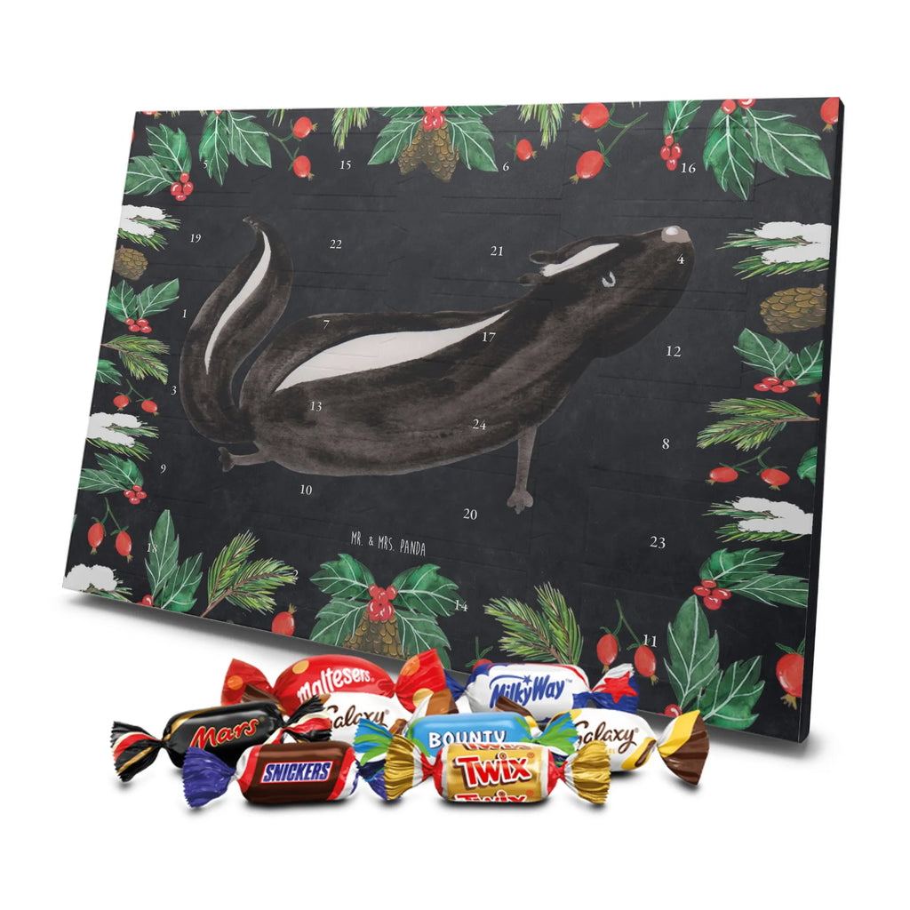Chocolate advent calendar skunk yoga Stinky, Predator, Live, Wild animal, Laugh