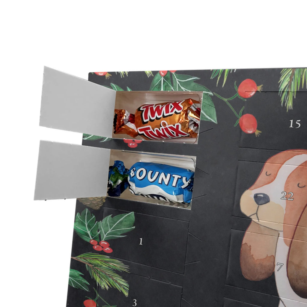 Chocolate advent calendar Dog Basset Hound mutt, dog sayings, love dogs, dog mama, funny gifts for dog owners, woof, what do you give a dog lover, dog breed, Christmas gifts for dogs, gifts for dogs, bag with dog print, love for dogs, hound, dog decorative items, dog love, childless
