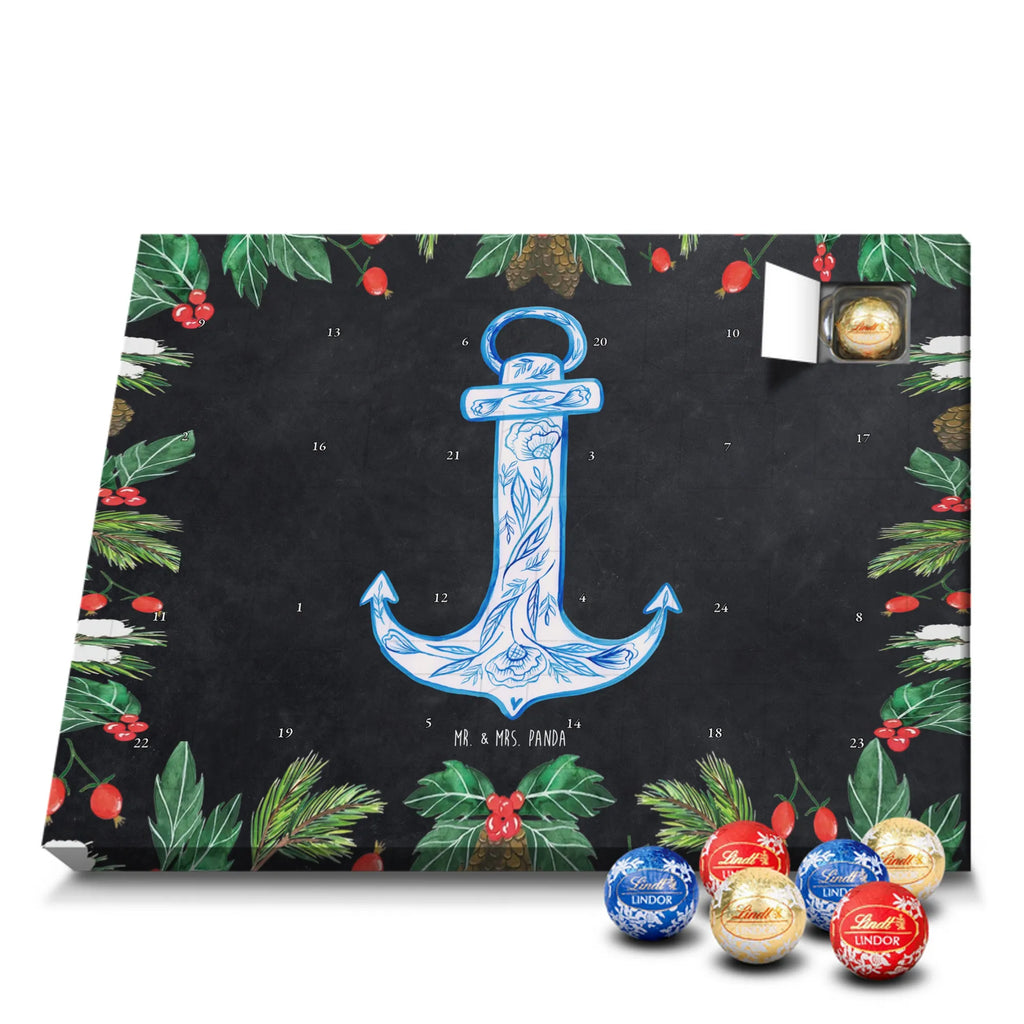 Chocolate advent calendar anchor Blue gift ideas, gifts, small animals, good mood, cute, funny sayings, cute animal motives, hand drawn, special gifts, card, animal lover