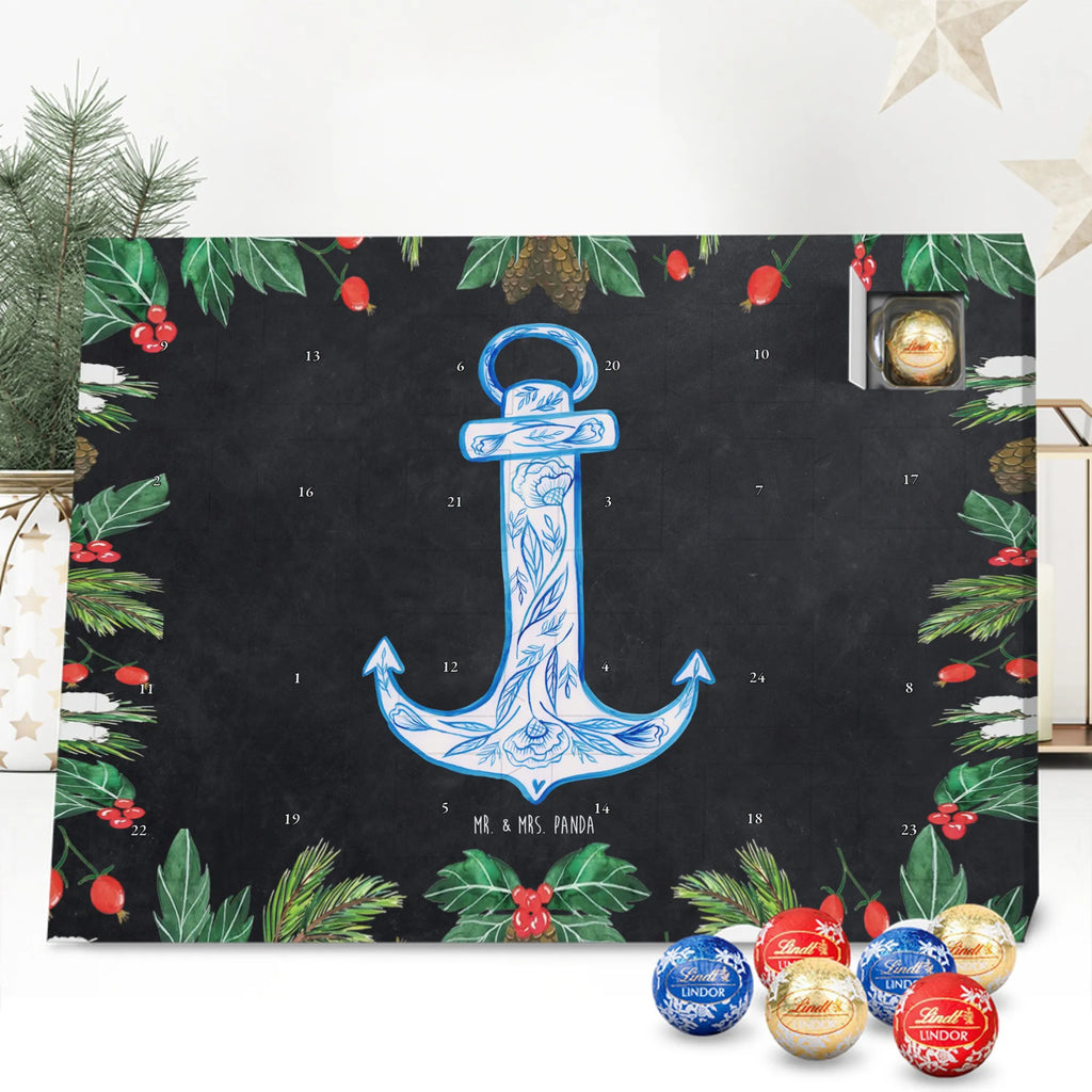Chocolate advent calendar anchor Blue gift ideas, gifts, small animals, good mood, cute, funny sayings, cute animal motives, hand drawn, special gifts, card, animal lover