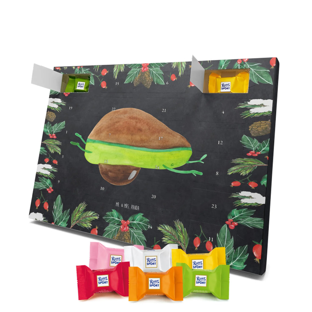 Chocolate advent calendar avocado yoga vegetables