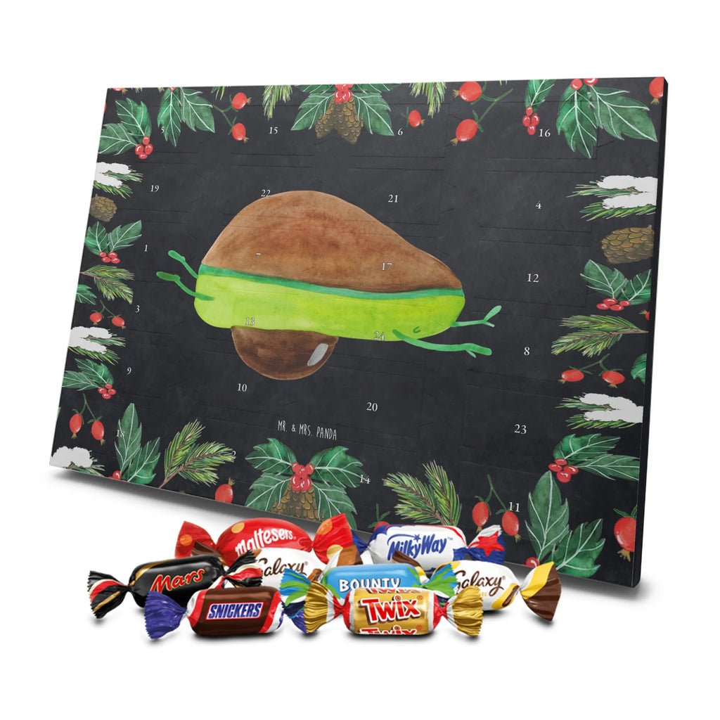 Chocolate advent calendar avocado yoga vegetables
