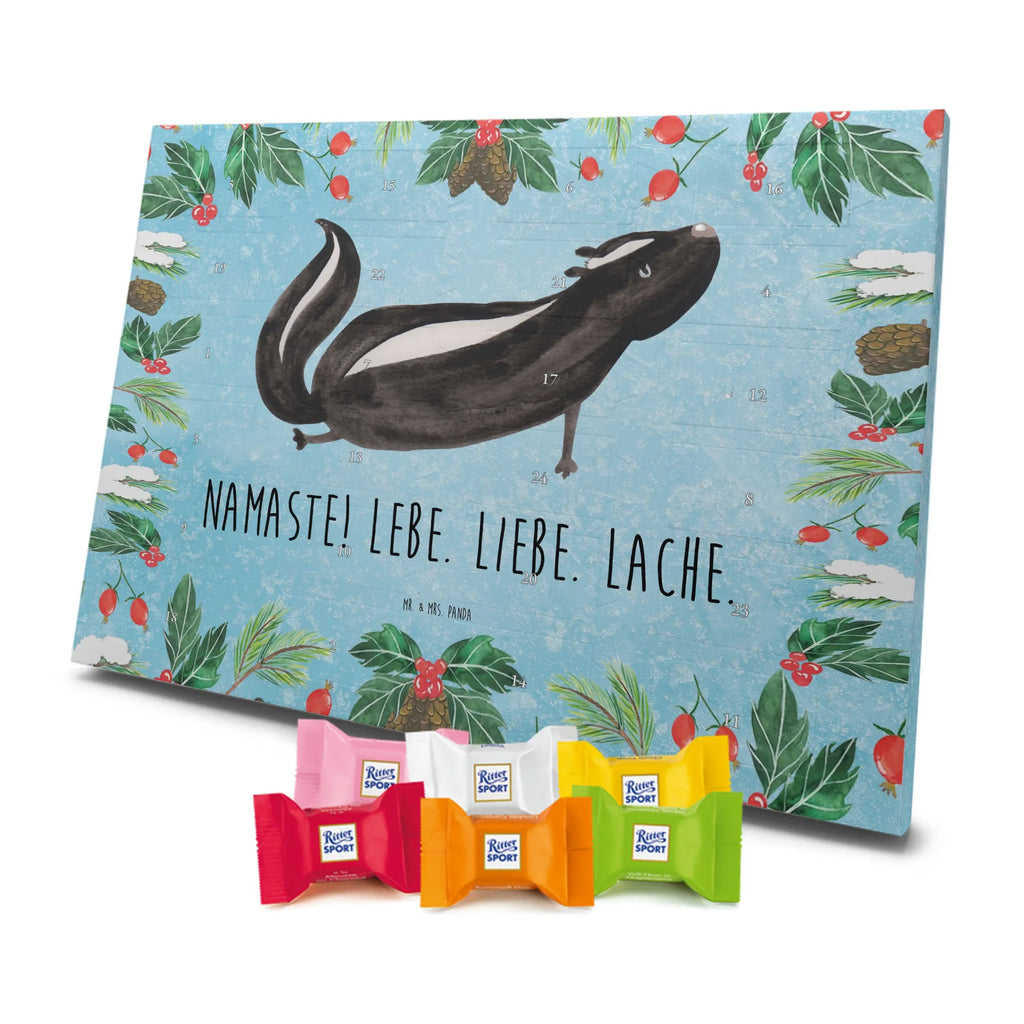 Chocolate advent calendar skunk yoga Stinky, Predator, Live, Wild animal, Laugh