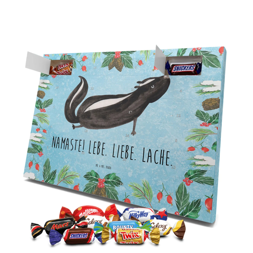 Chocolate advent calendar skunk yoga Stinky, Predator, Live, Wild animal, Laugh