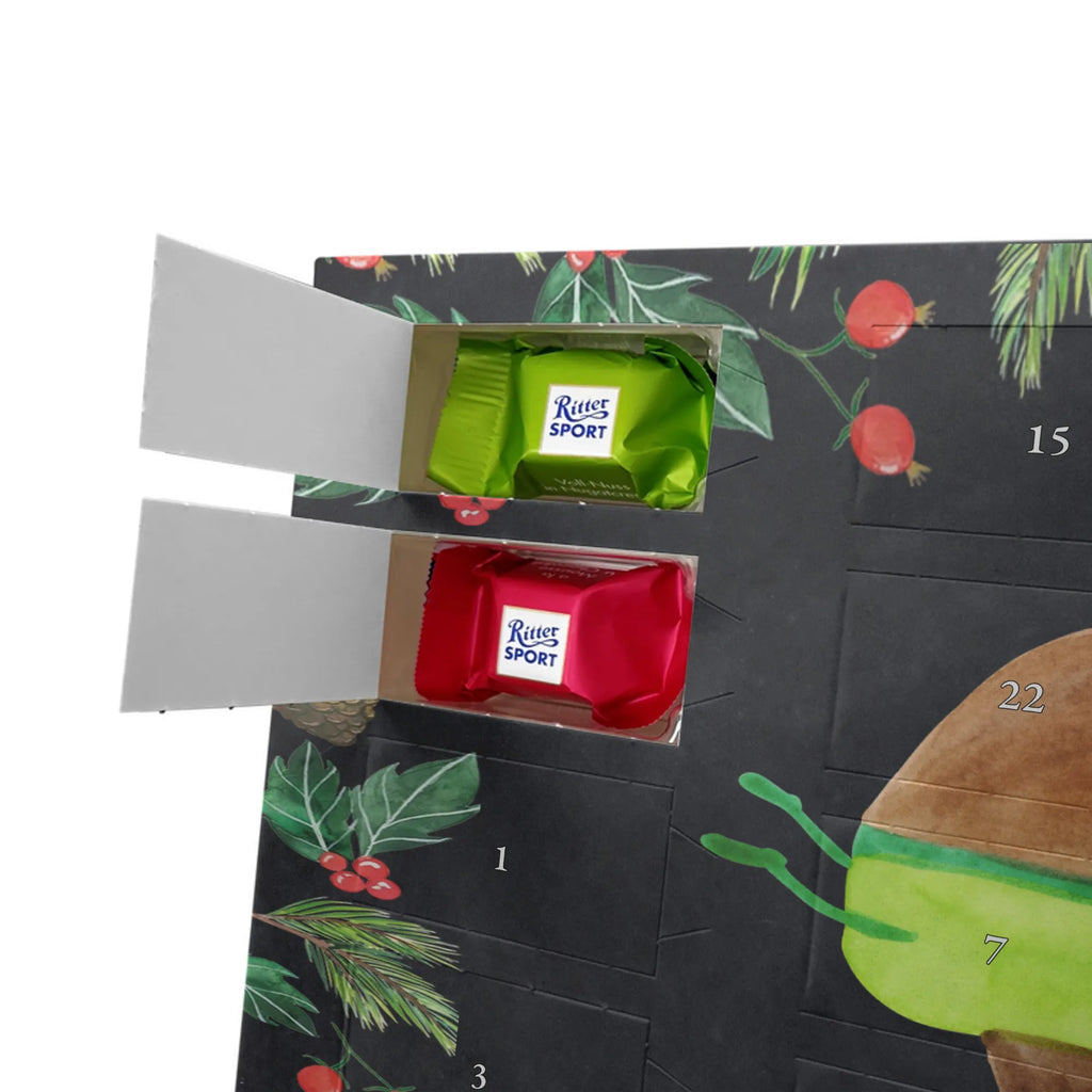 Chocolate advent calendar avocado yoga vegetables