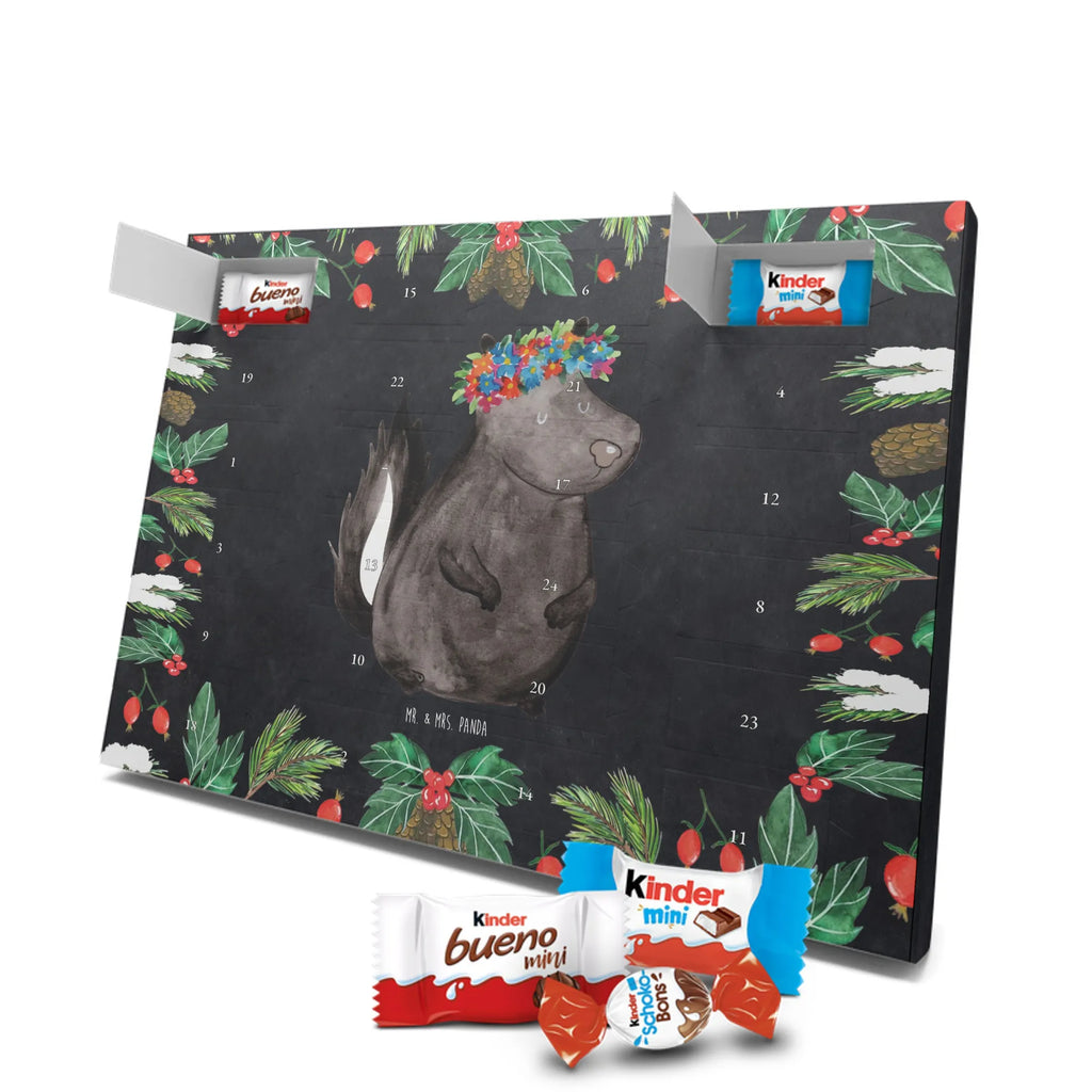 Chocolate advent calendar skunk Girl Laugh, Predator, Wild animal, Stinky, Live