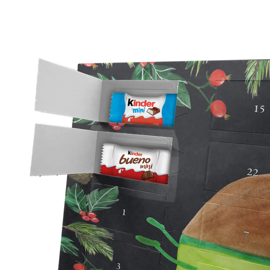 Chocolate advent calendar avocado yoga vegetables