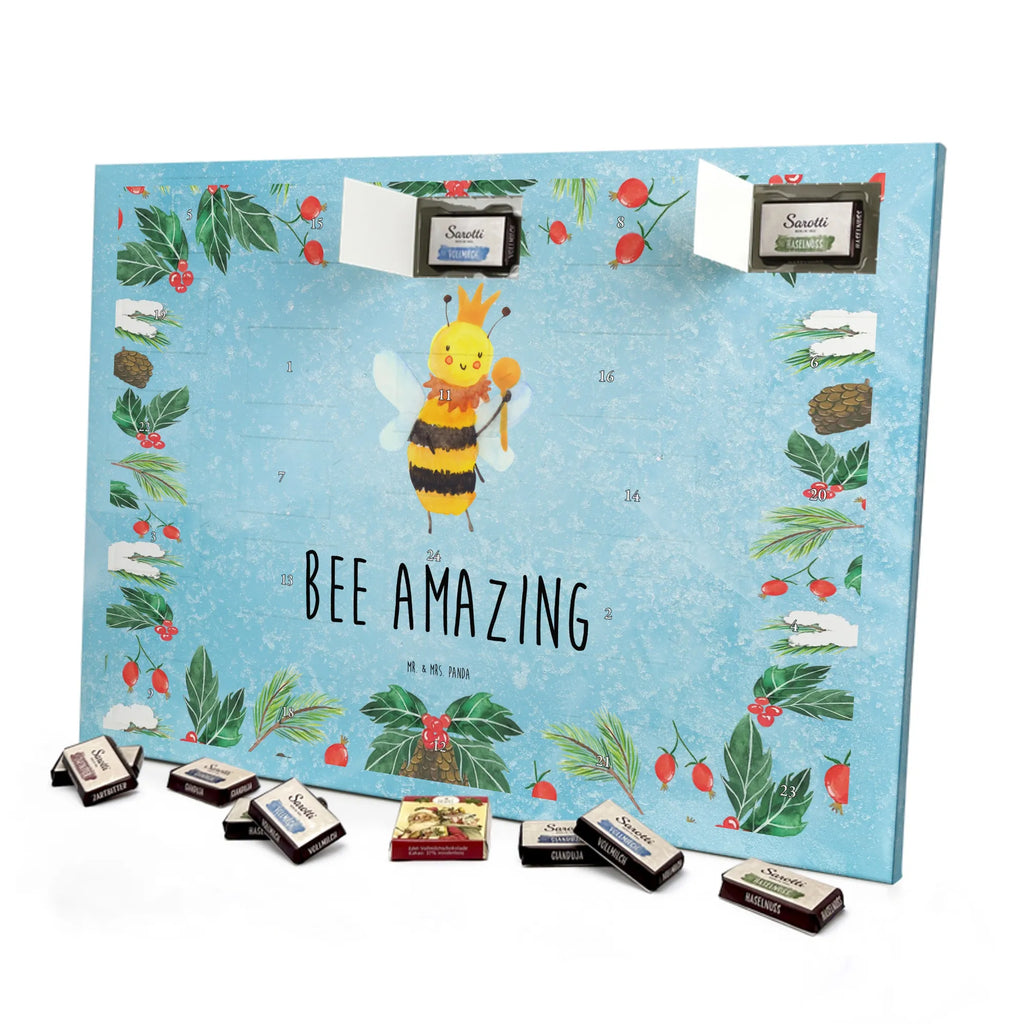 Chocolate advent calendar bee king bumblebee, wasp