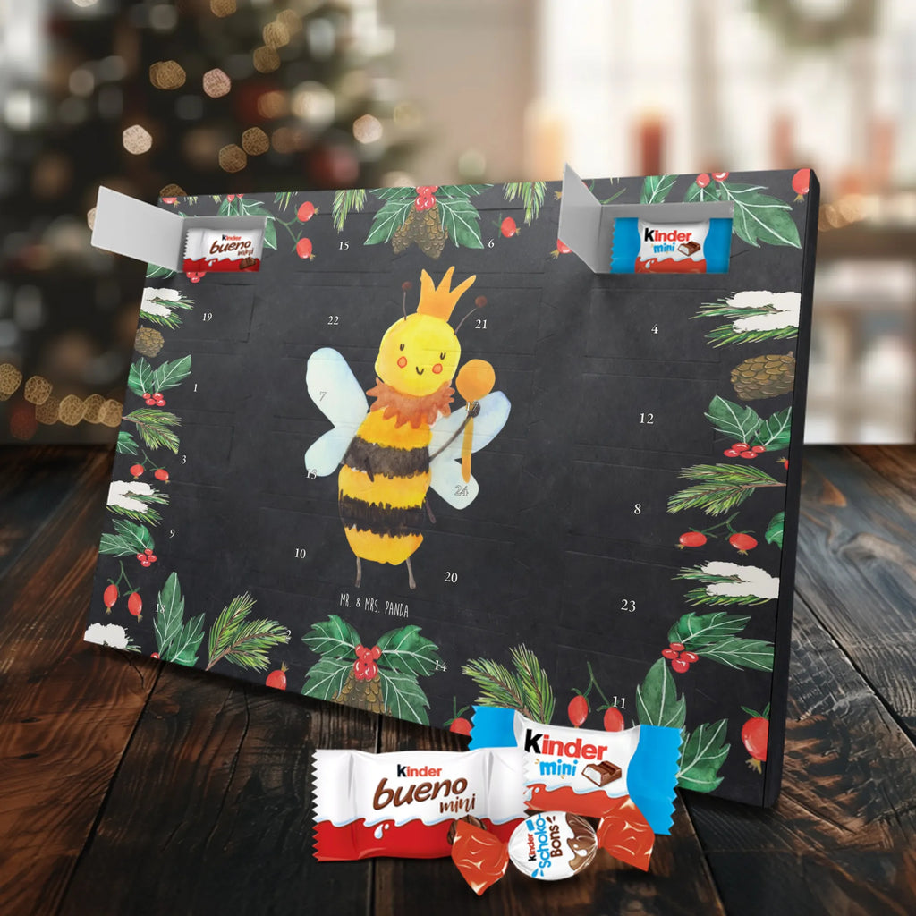 Chocolate advent calendar bee king bumblebee, wasp