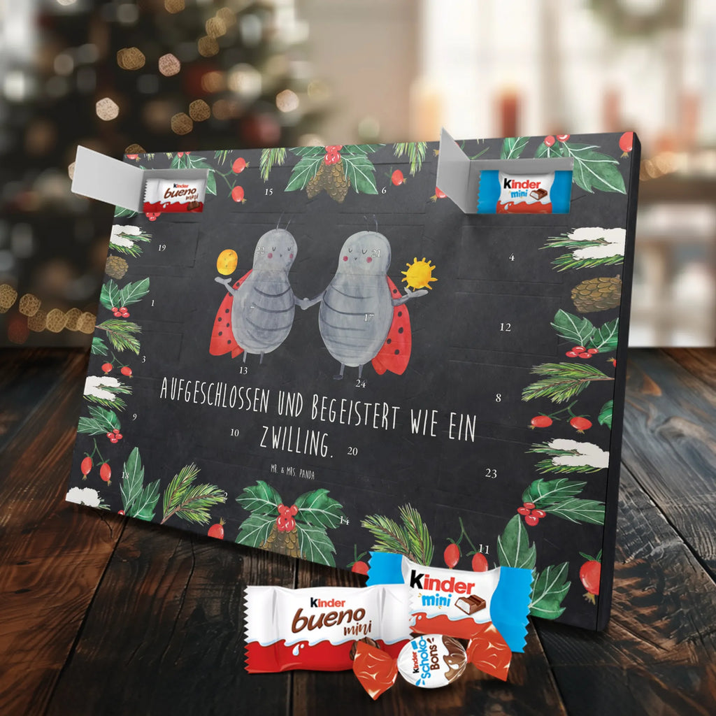 Chocolate advent calendar Star sign twin birthdays, astrology, date of birth, month of birth, constellations, twin gift, gift june, birthday may, twins, twin sister, twin brother, ladybird, gift may, lucky beetle, twin zodiac sign