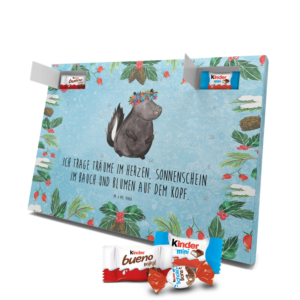 Chocolate advent calendar skunk Girl Laugh, Predator, Wild animal, Stinky, Live