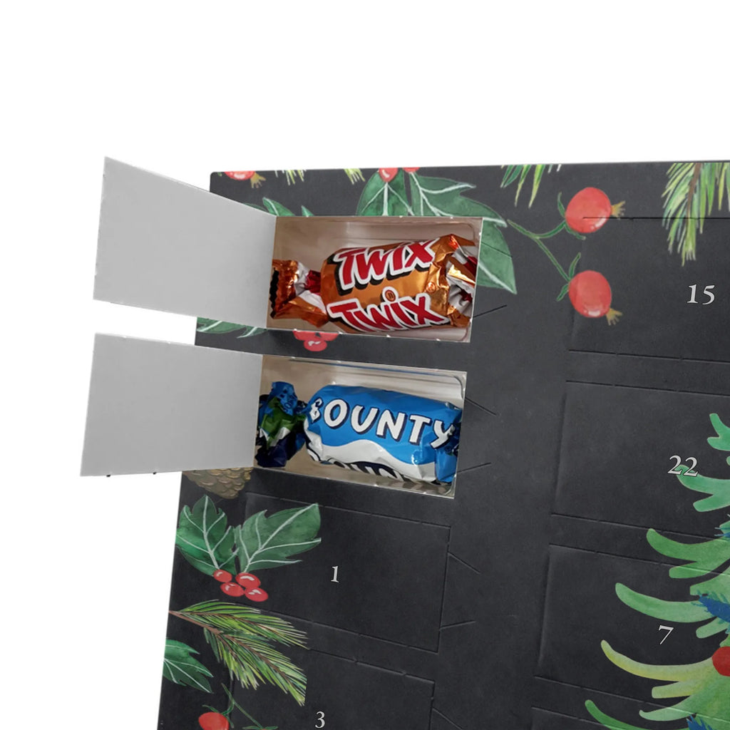 Chocolate advent calendar penguin Christmas tree Christmas time, snow