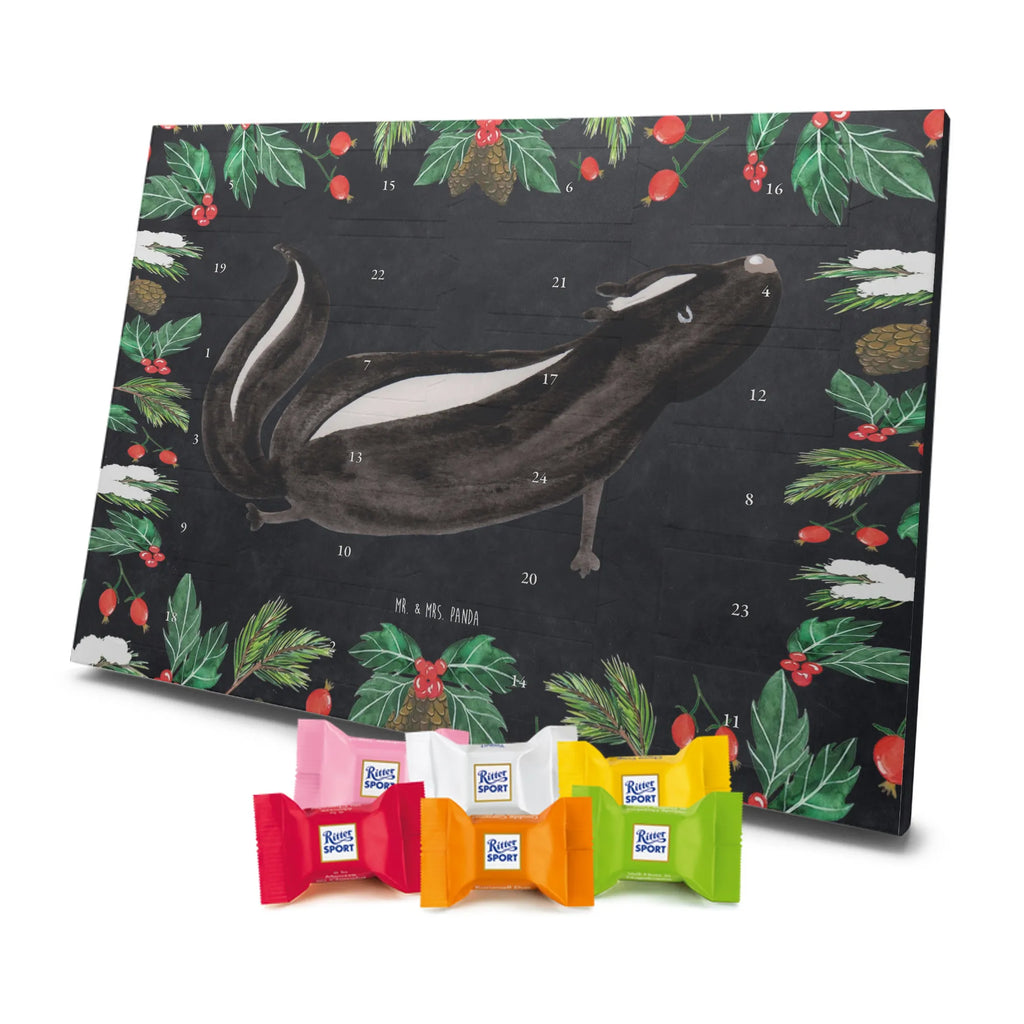 Chocolate advent calendar skunk yoga Stinky, Predator, Live, Wild animal, Laugh