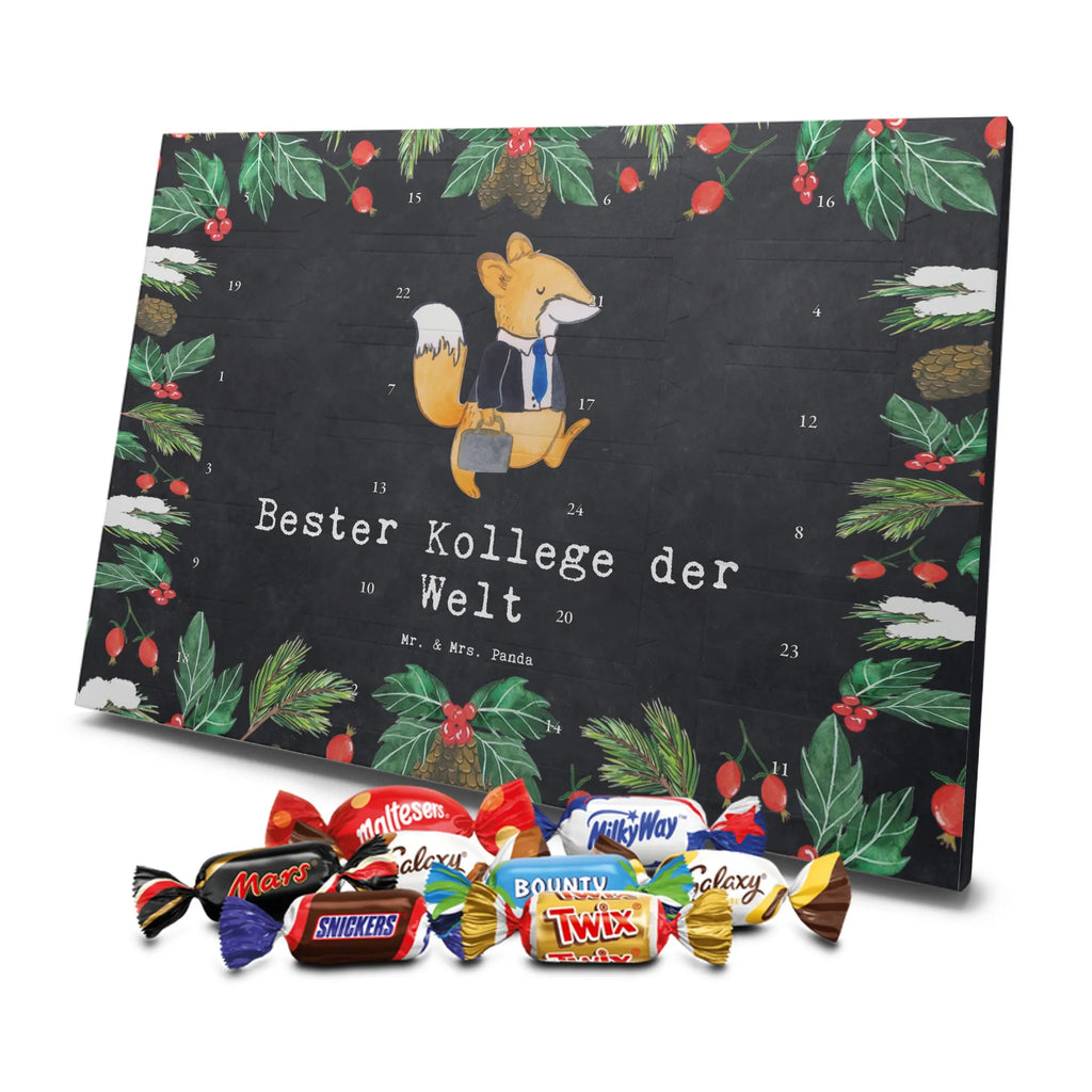 Chocolate advent calendar Fox Best colleague in the world gift, birthday, gift idea, birthday present, giving, thank you, for, make you happy, gift tip, colleague, fellow worker, employee, farewell gift, Work colleague, profession, retirement, work