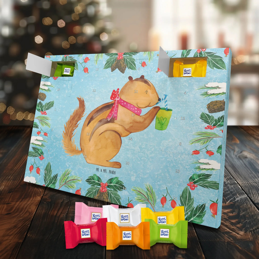 Chocolate advent calendar Squirrel smoothies gift ideas, gifts, small animals, good mood, cute, funny sayings, cute animal motives, hand drawn, special gifts, card, animal lover, chipmunks, squirrels, diet, weight loss