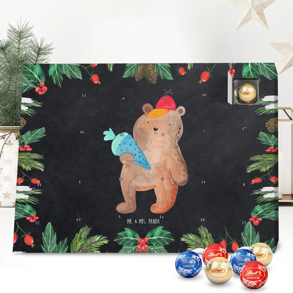 Chocolate advent calendar bear School cone cuddly toy, teddy bear, Starting school, School bag, Bear motif, School enrolment gift, Primary school, First day of school gift, School gift